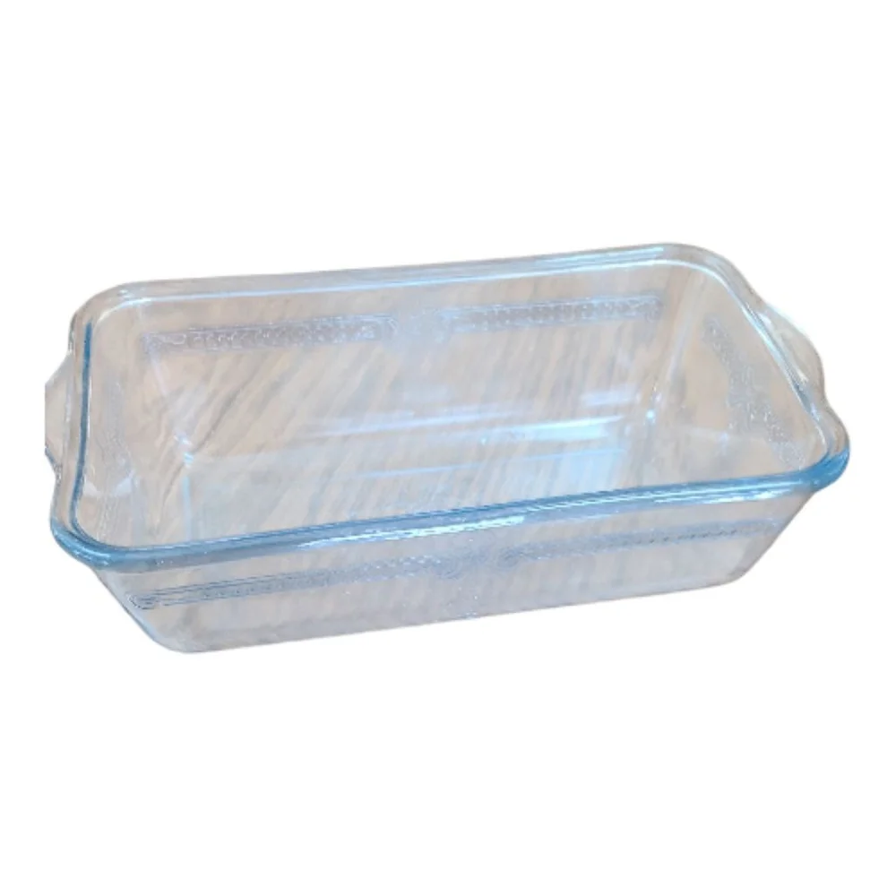 Vintage FireKing Glass Loaf Pan Blue